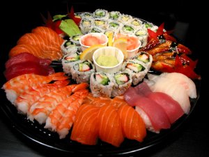 Sushi party tray