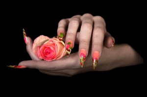 stiletto-nails-rose