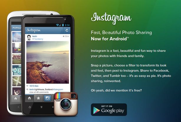 Новости Днепра про Новое обновление Instagram для Android включило поддержку Samsung Galaxy Y.