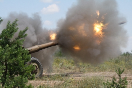 Новости Днепра про Воины-артиллеристы совершенствуют свое боевое мастерство (ФОТО)