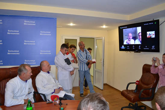Новости Днепра про В ходе телеконференции днепропетровские врачи договорились о лечении солдат в Эстонии (ФОТО)