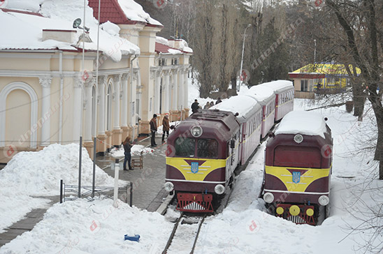 Новости Днепра про Детская железная дорога завершает зимний сезон