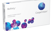 В продаже силикон-гидрогелевые линзы Biofinity от компании Cooper Vision