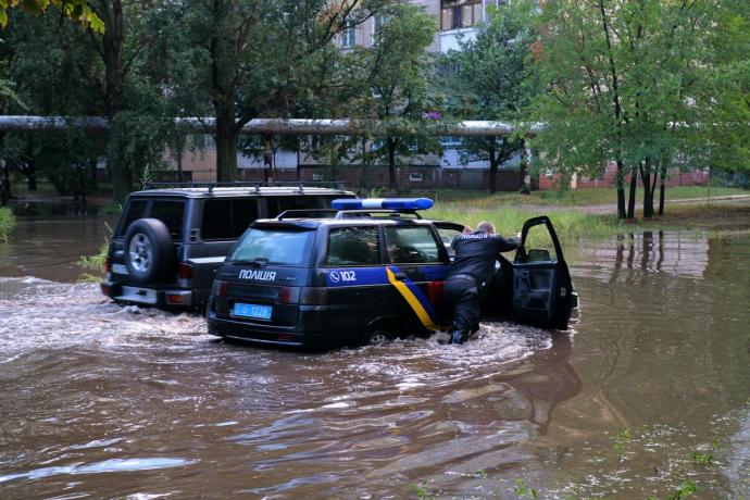 Новости Днепра про Улицы Днепра превратились в реки