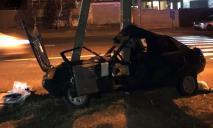 В Днепре автомобиль «намотало» на столб: водителя вырезали