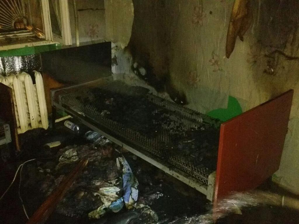 Новости Днепра про Пожар в общежитии: есть пострадавший