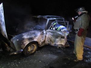 Сгорел автомобиль. Новости Днепра