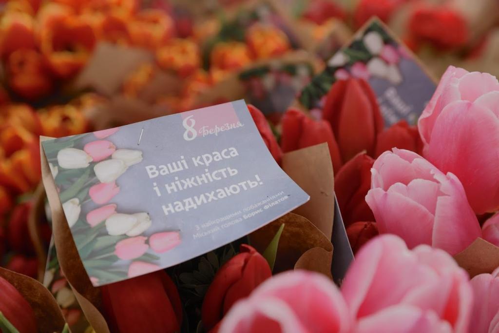 В Днепре на цветы к 8 марта потратили почти миллион гривен. Новости Днепра