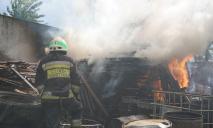 В Днепре 10 спасателей тушили масштабный пожар на складе: подробности