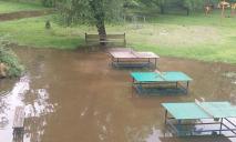 Что сейчас происходит в парке Глобы после вчерашней бури: реки на аллеях и поваленные деревья