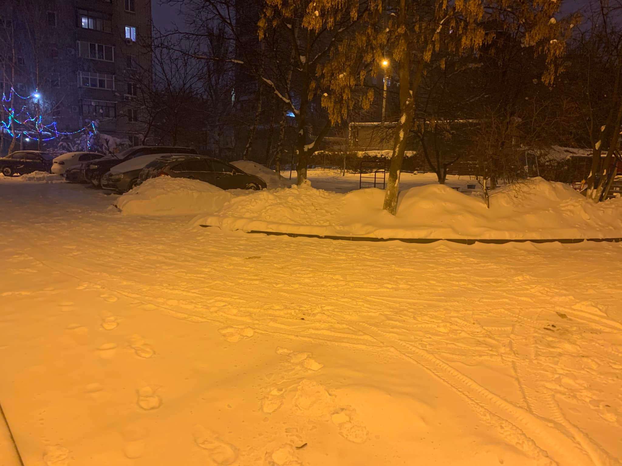Новости Днепра про Вооружились лопатами: к уборке снега подключились и жители днепровских жилмассивов