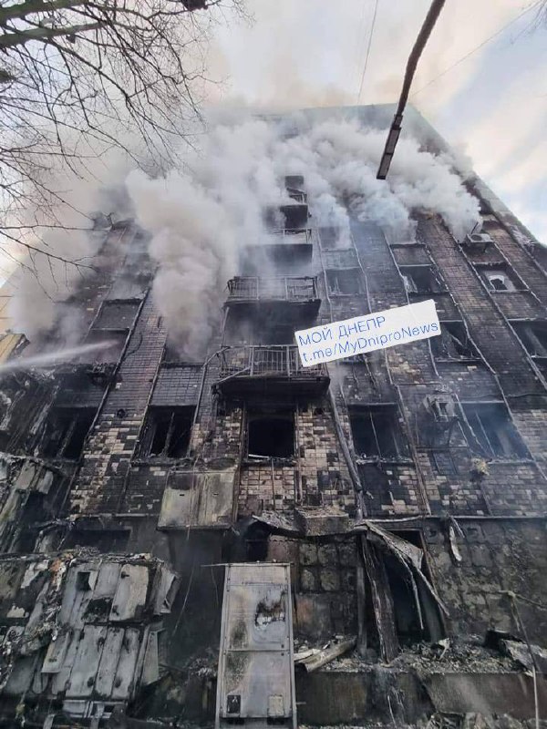 Новости Днепра про Как в фильме ужасов: как выглядит здание АТБ после пожара