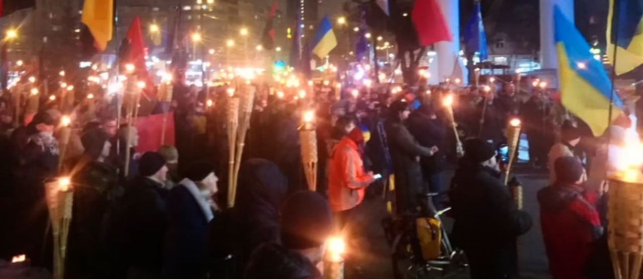 Новости Днепра про В Днепре прошел традиционный марш в честь Степана Бандеры