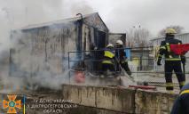 Пожар на стройке метро в центре Днепра: подробности