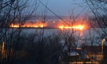 Огонь видно за километры: в Приднепровске подожгли камыш