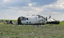 В Запорожской области упал самолет Ан-26: фото и видео с места
