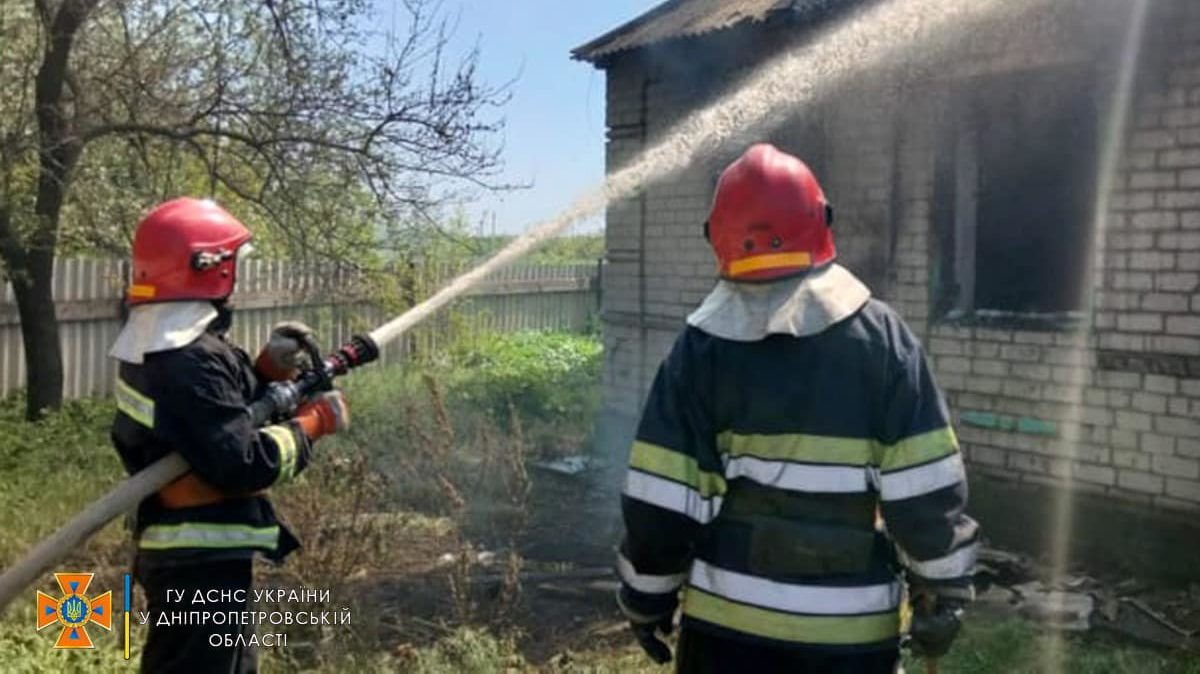 Новости Днепра про На Днепропетровщине горел частный дом