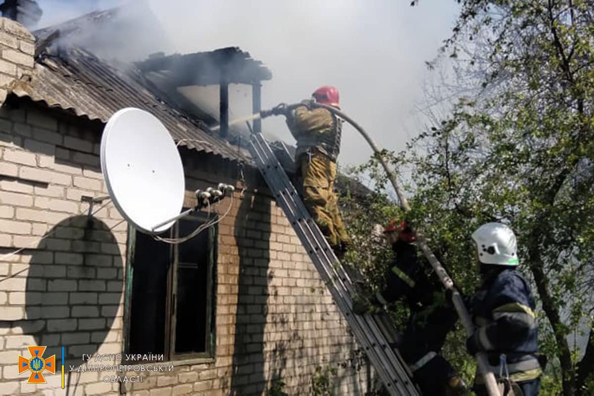 Новости Днепра про На Днепропетровщине горел частный дом