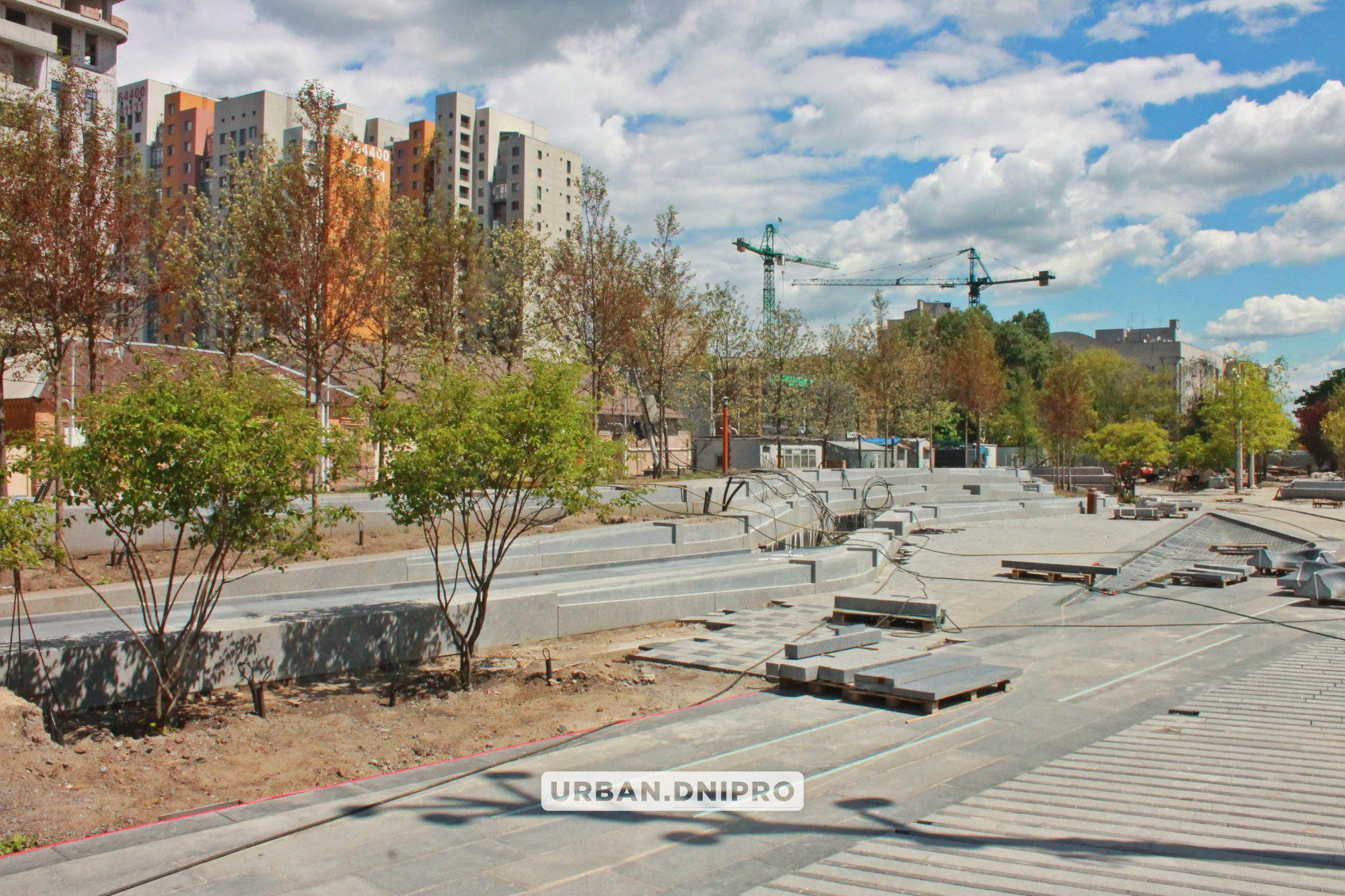Новости Днепра про Скалодром и много деревьев: что будет на реконструированной Успенской площади в Днепре