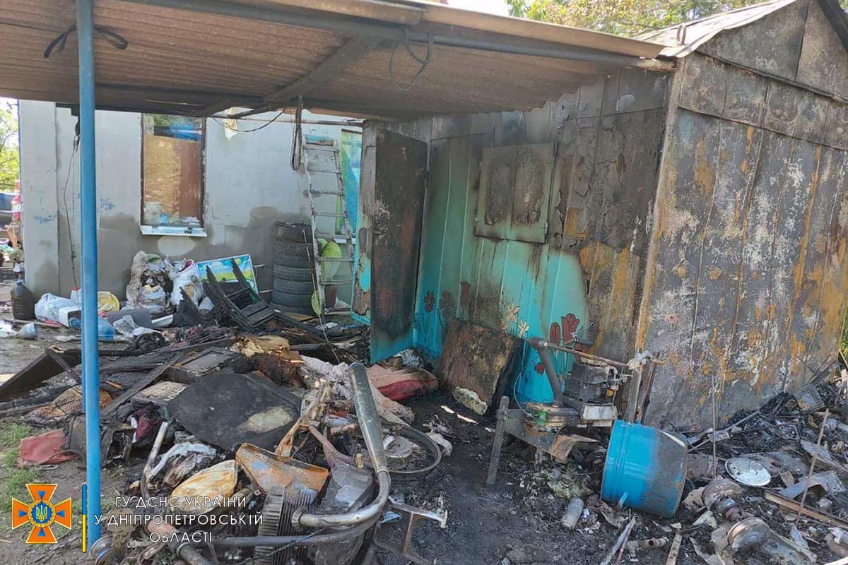 Новости Днепра про В Днепровском районе горел дом
