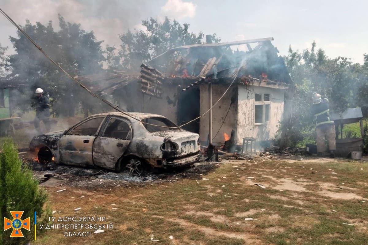 Новости Днепра про Дым был виден издалека: на Днепропетровщине горели летняя кухня и автомобиль
