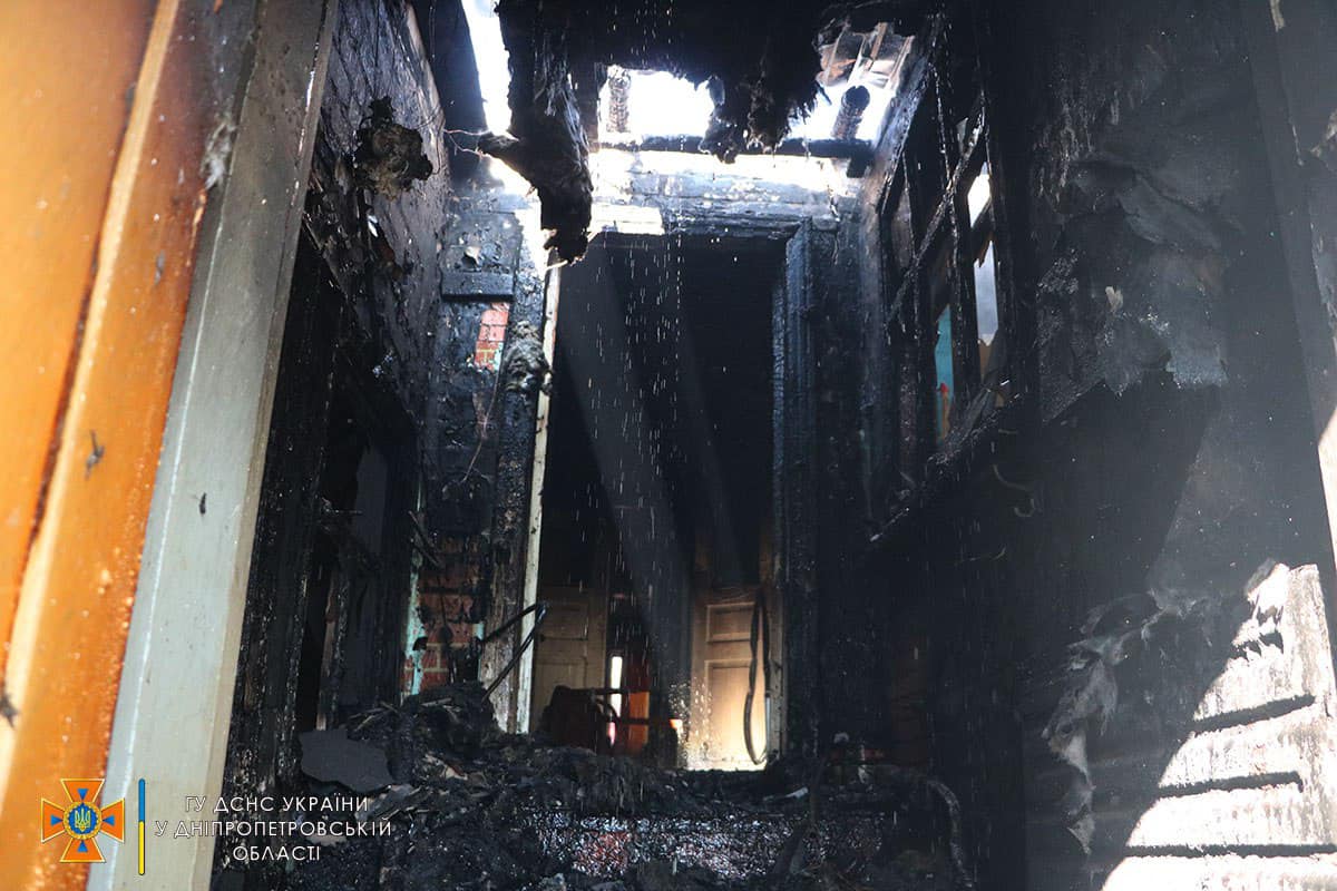 Новости Днепра про В Днепре горел частный дом: погиб мужчина