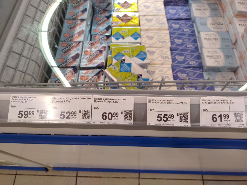 Новости Днепра про Сколько стоит самое дешевое масло в супермаркетах и на рынках Днепра
