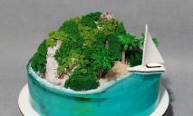 Кондитер из Днепра сделал торт в виде райского острова (ФОТО)