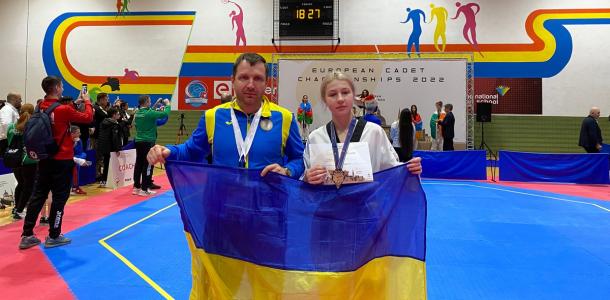 Спортсменка из Днепра завоевала бронзу на чемпионате Европы по тхэквондо среди кадетов