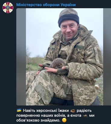 Новости Днепра про У Міноборони України офіційно пообіцяли знайти вкраденого єнота