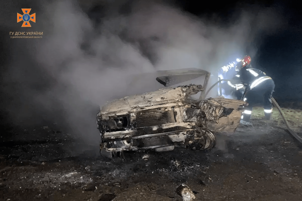 Новости Днепра про Смертельное ДТП на Днепропетровщине: мужчина заживо сгорел в собственном авто (ФОТО)