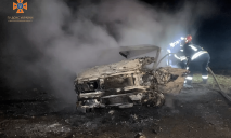 Смертельна ДТП на Дніпропетровщині: чоловік живцем згорів у власному авто (ФОТО)