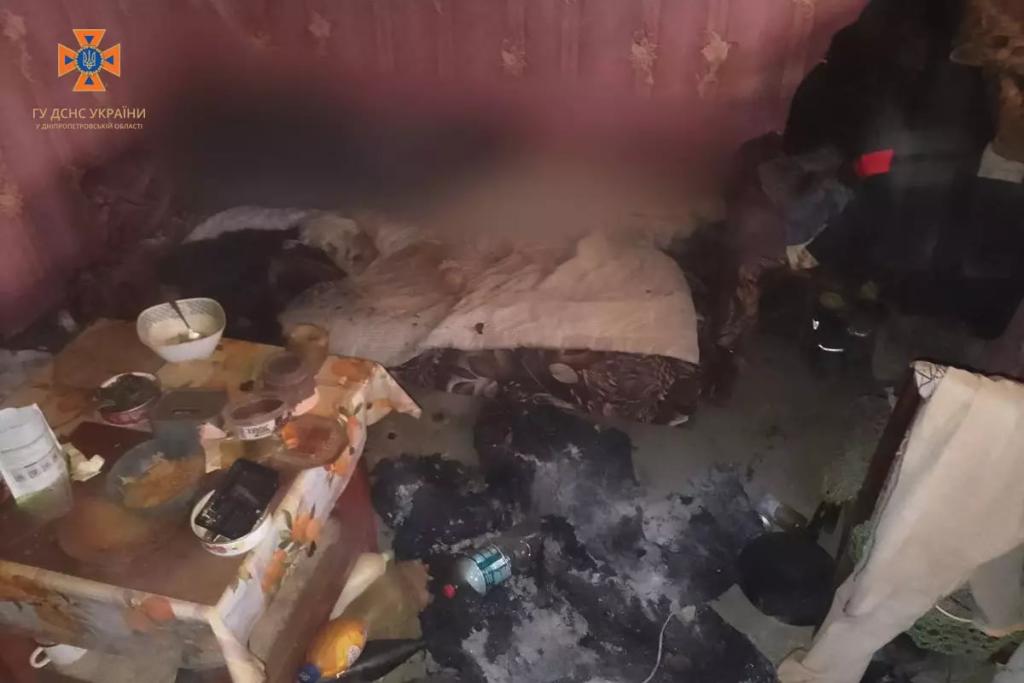 Новости Днепра про Загорівся матрац: у Дніпрі внаслідок пожежі загинув 51-річний чоловік