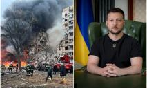 Зеленский прокомментировал ракетную атаку по Днепру: найдем всех причастных к этому террору (ВИДЕО)