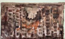 Ракетный удар по дому на Победе: картина художника из Днепра стала пророческой