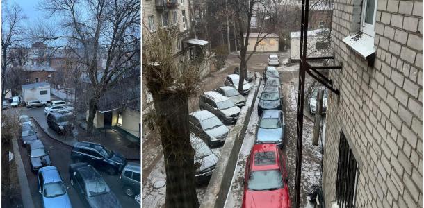 Машинами был заставлен весь двор: в центре Днепра со скандалом ликвидировали стихийную парковку
