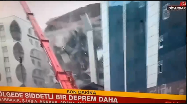 Новости Днепра про Здание рухнуло в прямом эфире: в Турции произошло новое землетрясение