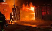 Языки пламени вырывались наружу: в Днепре ночью горел склад на предприятии (ФОТО)