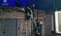 В Днепре 11 спасателей тушили пожар в гараже (ФОТО)