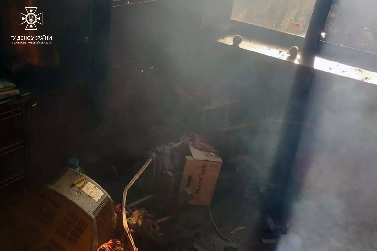 Новости Днепра про На Днепропетровщине пожар в квартире унес жизни мужчины и женщины