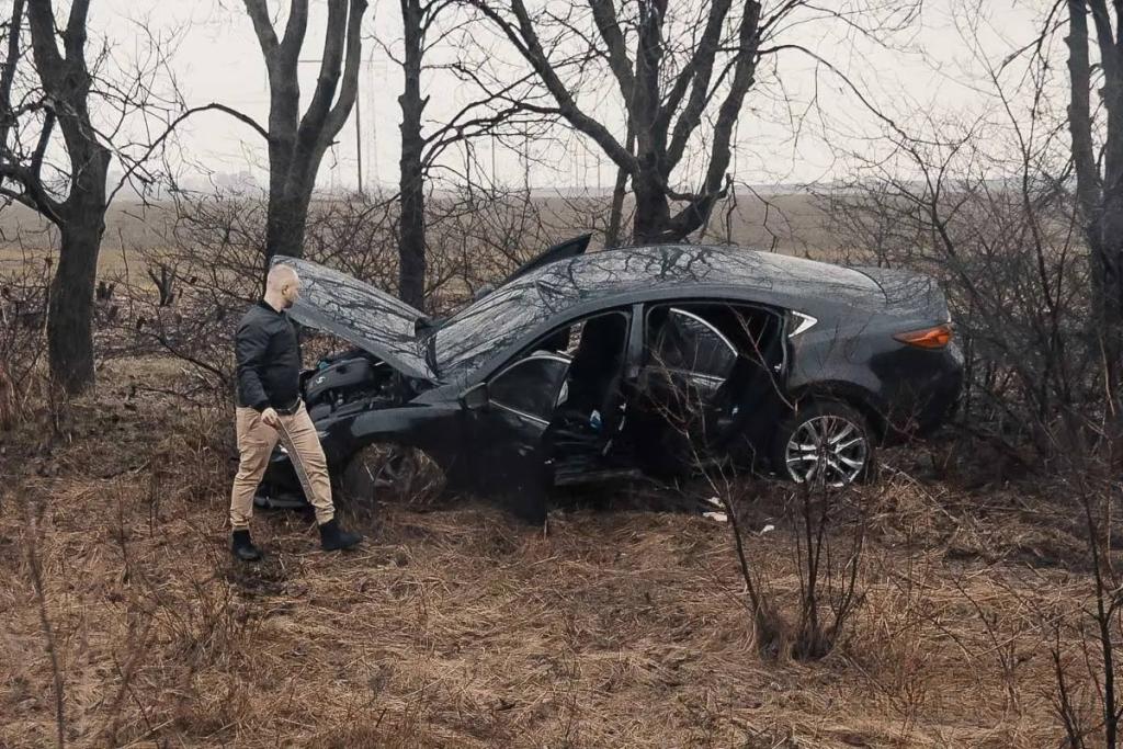 Новости Днепра про На Запорізькому шосе сталася аварія: є постраждалі (ФОТО)