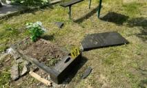 Розгромив половину кладовища: на Дніпропетровщині чоловік потрощив 19 могил