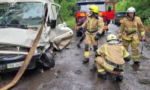 В Днепропетровской области столкнулись фура и микроавтобус: одного из водителей доставали спасатели (ФОТО)