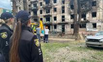 Полиция Кривого Рога зарегистрировала 257 заявлений о повреждении имущества в результате ракетных ударов