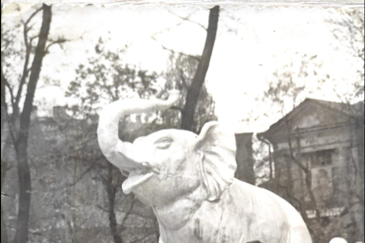 Новости Днепра про Раньше в центре Днепра стоял огромный слон: в сети опубликовали редкое фото
