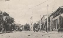 Вулиця біля Пассажу 100 років тому: багато зелені та трамвайна лінія до церкви (ФОТО)