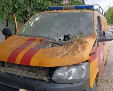 У Дніпропетровській області дрон влучив у машину аварійної бригади газовиків