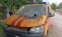 В Днепропетровской области дрон попал в машину аварийной бригады газовщиков