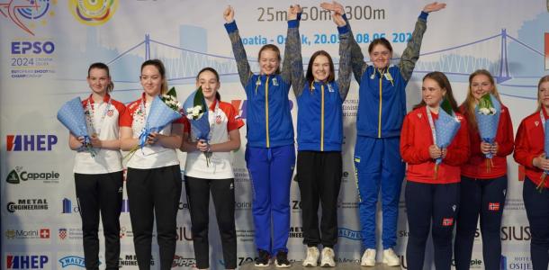 Юниорки из Днепропетровщины выиграли чемпионат Европы по стрельбе