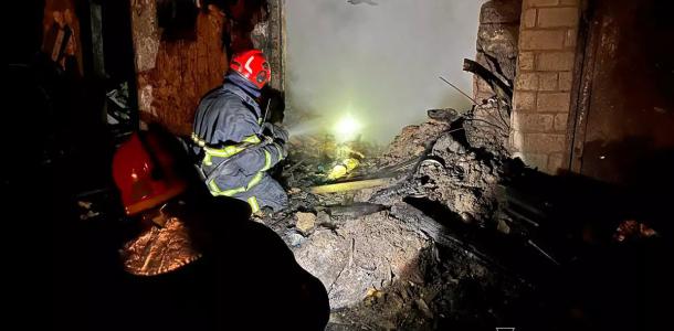 В Днепропетровской области мужчина получил отравление продуктами горения во время пожара